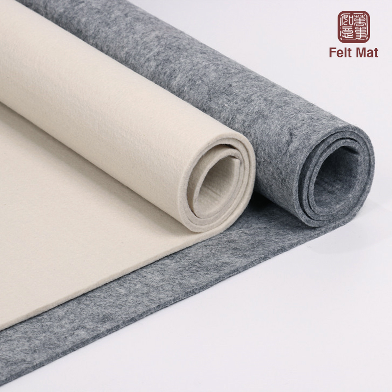 书法毛毡垫加厚书画书写毛毡国画桌垫托墨创作毛笔练字垫布毛毡布