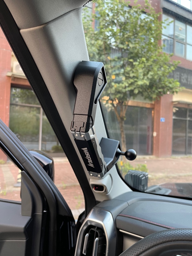 适用捷途旅行者山海T2改装A柱机械拉手铝合金拓展手机支架内饰件