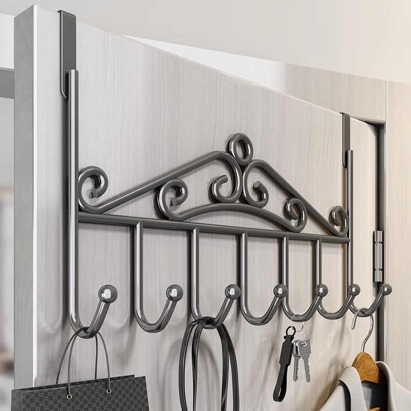 门后挂钩墙上挂衣架神器免打孔门上挂架壁挂子无痕衣服帽衣钩置物