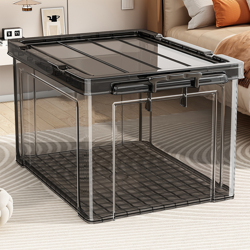 优勤透明收纳箱家用塑料收纳盒衣柜衣物大容量玩具零食整理储物箱