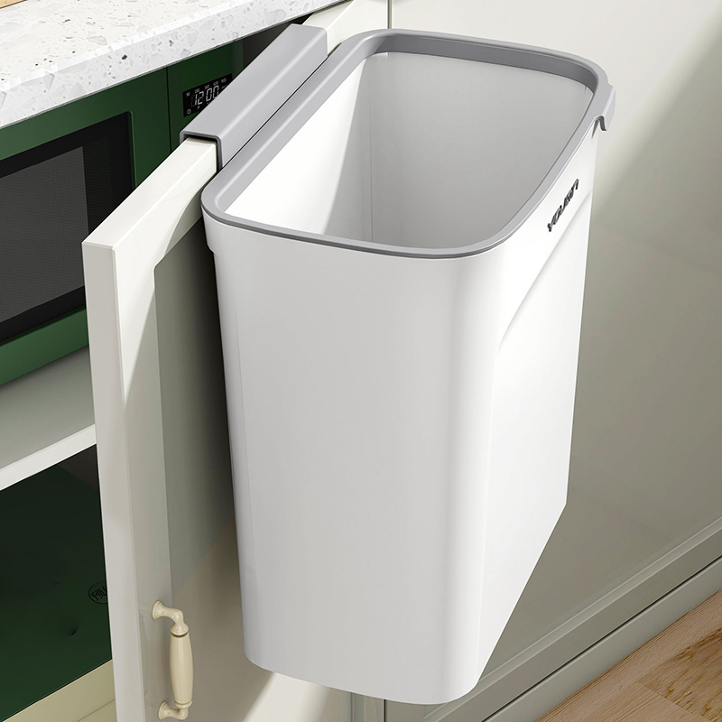 优勤厨房垃圾桶壁挂家用带盖厕所卫生间客厅纸篓厨余挂式收纳桶