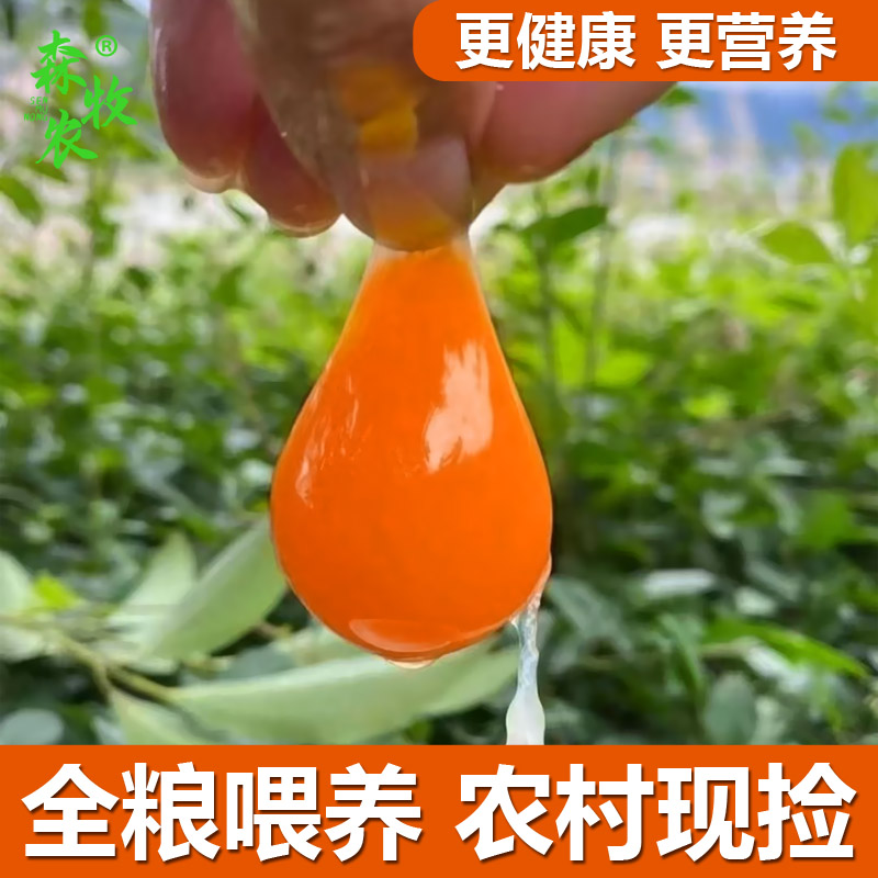 森牧农新鲜农村土鸡蛋杂粮营养月子蛋2天内现捡农家柴鸡蛋30枚