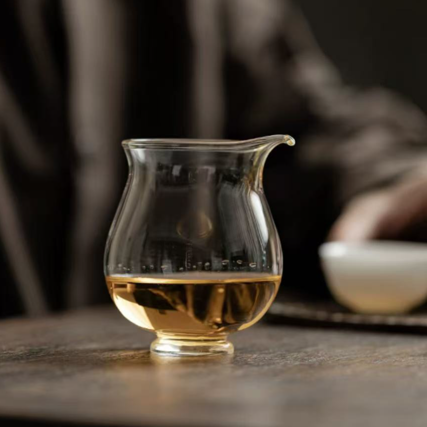 鹭万达日式高硼硅玻璃公道杯小容量分茶器女士高颜值匀杯一人茶具