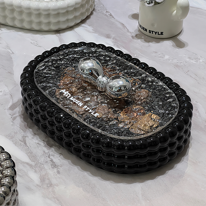 新款干果盘家用客厅瓜子零食糖果收纳盒乔迁新居水果盒过年摆放盘