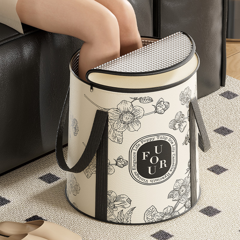 泡脚桶过小腿家用宿舍恒温深桶便携式可折叠泡脚袋足浴过膝洗脚盆