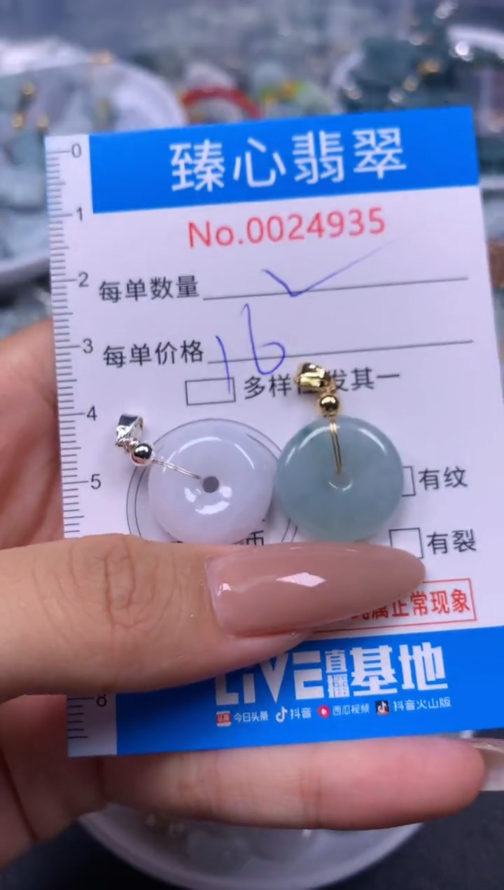 【闪购商品】翡翠颈饰未镶嵌含绳0024935