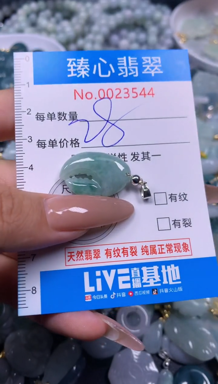 【闪购商品】翡翠颈饰未镶嵌含绳0023544