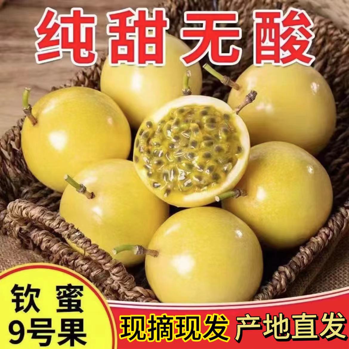 新鲜摘正宗福建黄金百香果当季水果纯甜饱满百香果1斤百香果大果