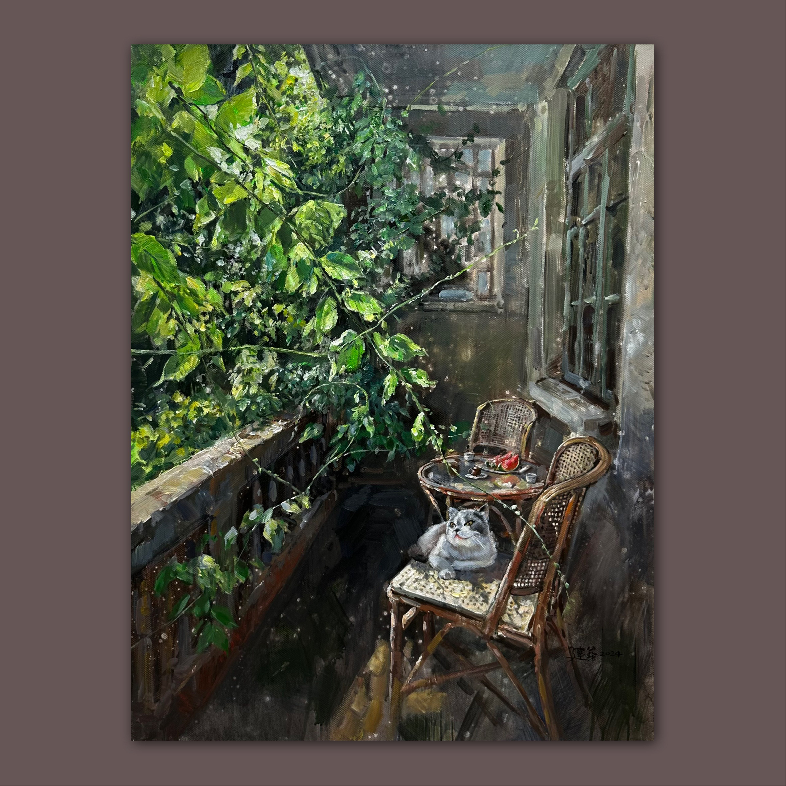 艺弘羽艺术 原创风景油画收藏《午后》75×100