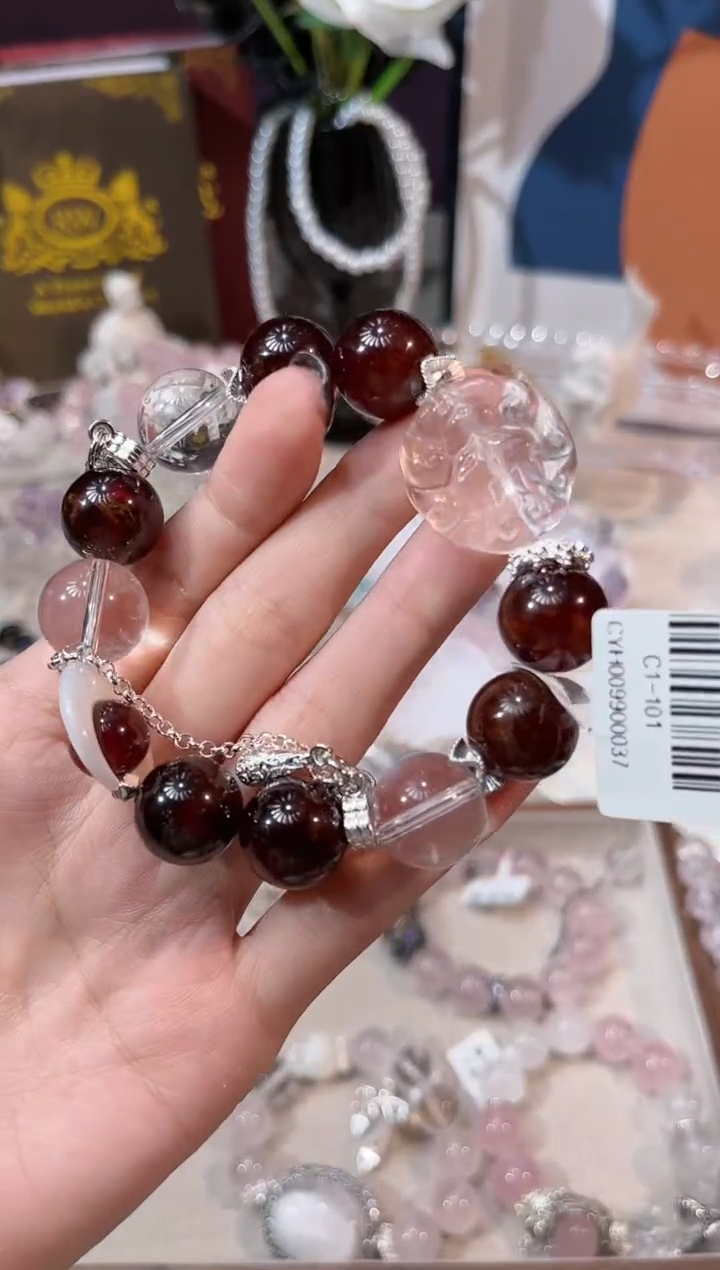 【闪购商品】石榴石手链未镶嵌多样性发货发其一 颜色微差
