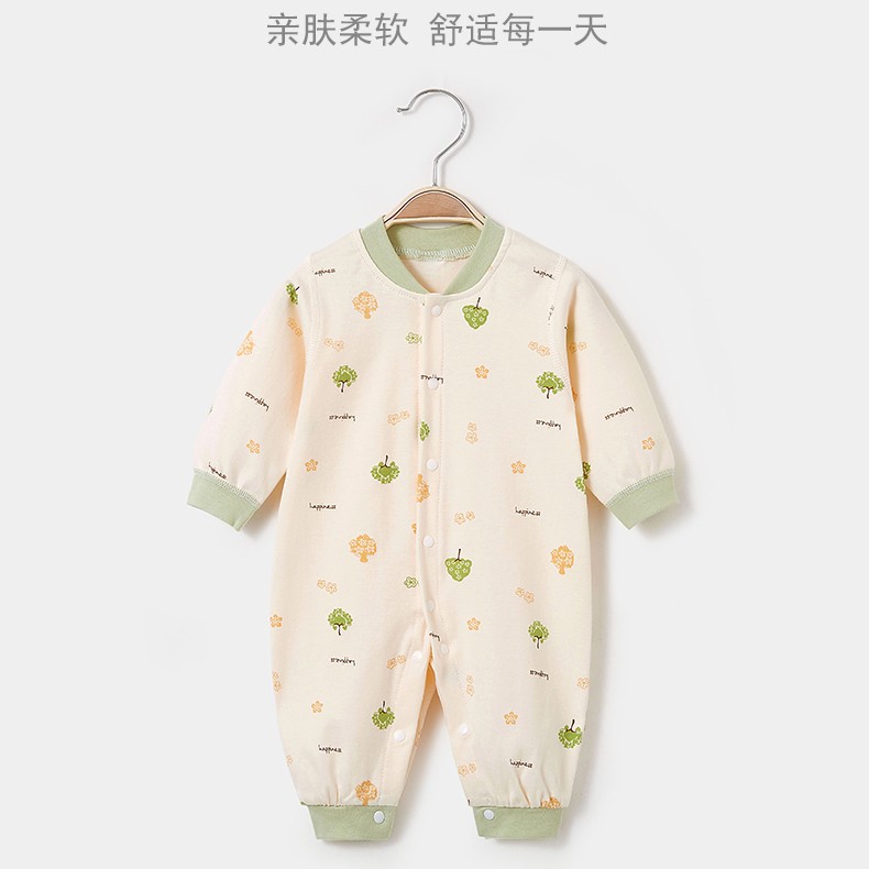 【西润花姐】智A601-800夏季潮流ins风柔软哈衣婴儿纯棉亲肤爬服