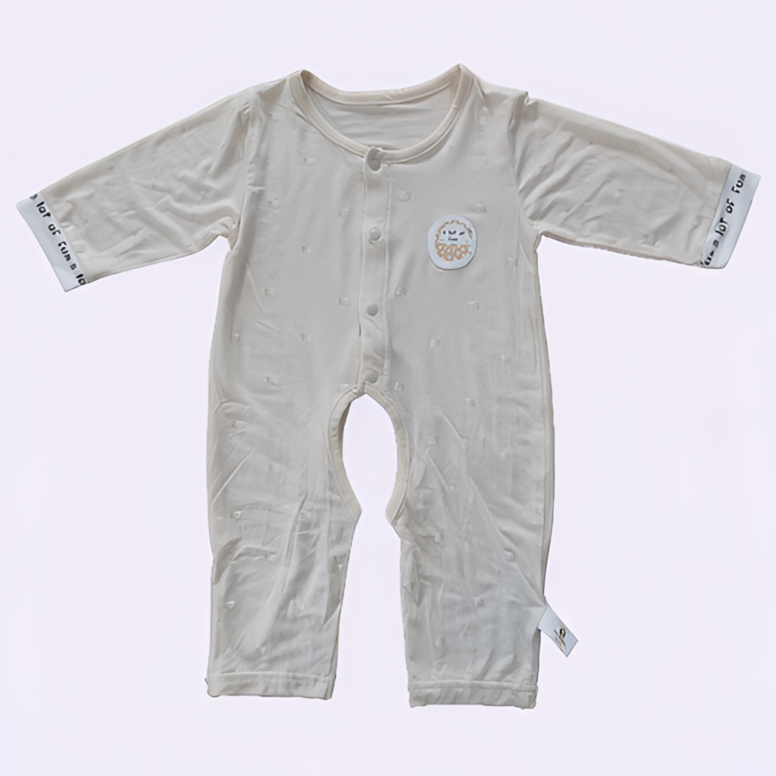 花姐南B401-600夏季婴儿开档清爽透气薄款开裆纯棉长袖宝宝连体衣