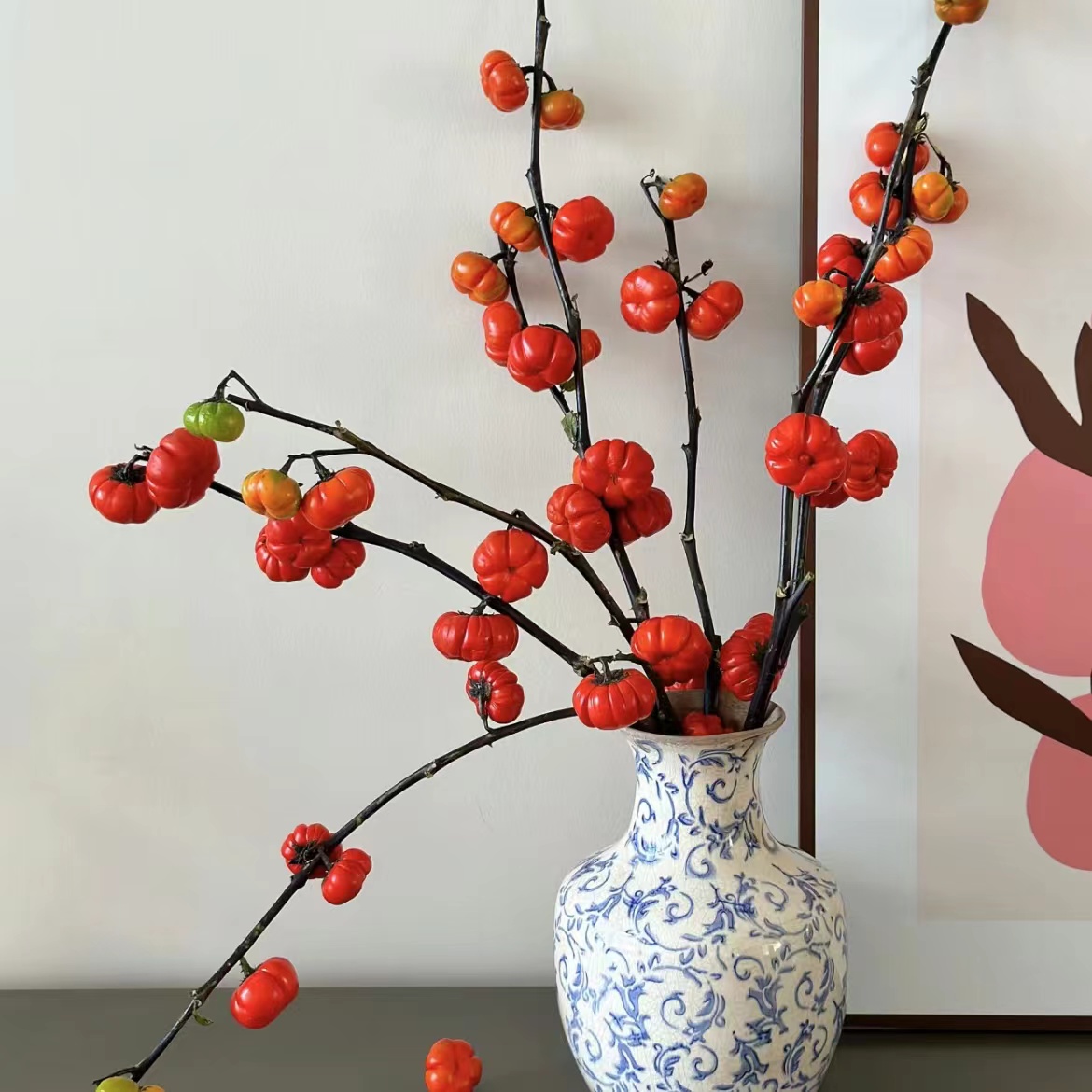 【小南瓜】小南瓜鲜切枝瓶插全场鲜花任意满2单以上包邮