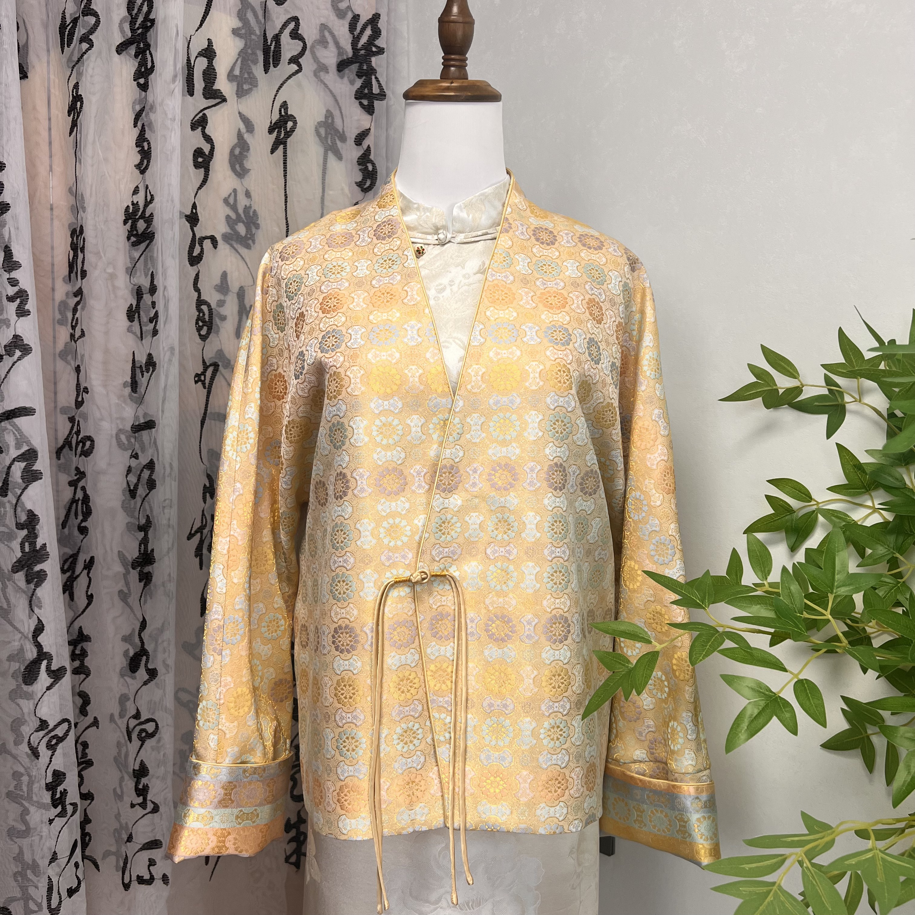 1699-3699直播间扣号专拍宋锦桑蚕丝女装新中式国风女装长袖重磅