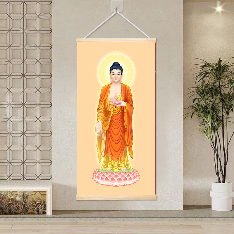 高清立版阿弥画像人物装饰画