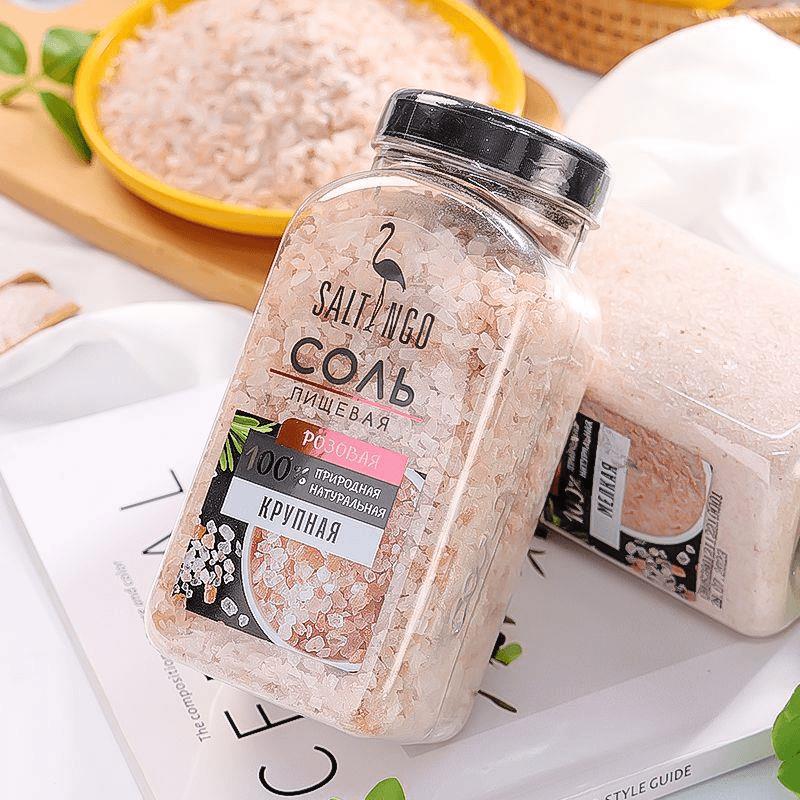 俄罗斯无碘盐瓶食用盐玫瑰盐家用矿盐大粒盐调味食用盐