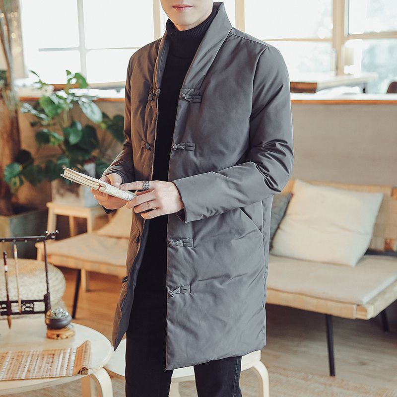 波司澄【年终断码特价】羽绒服冬季男士中长款加厚外套复古中国风