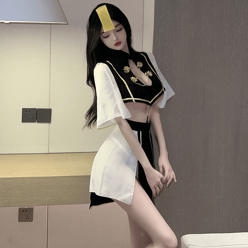 成人战袍趣味睡衣cosplay诱惑调情僵尸服透明制服套装