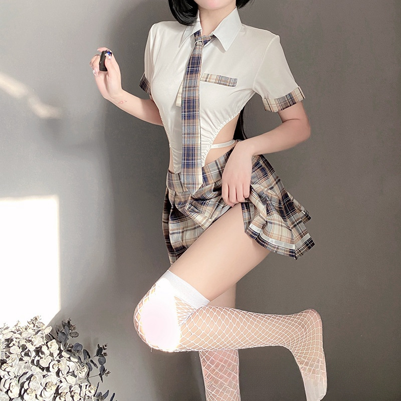 【睡梦馆】成人战袍趣味睡衣校园可爱JK制服诱惑激情清纯学生百褶裙