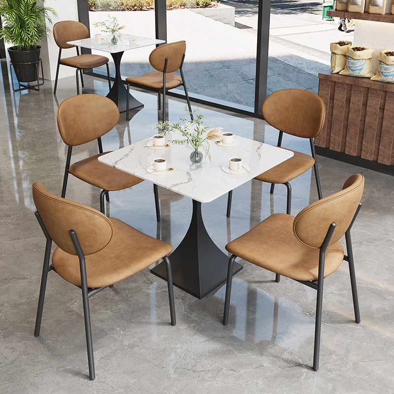 酒店阳台休闲洽谈区会客接待桌椅组合办公室轻奢简约小蛮腰靠背椅