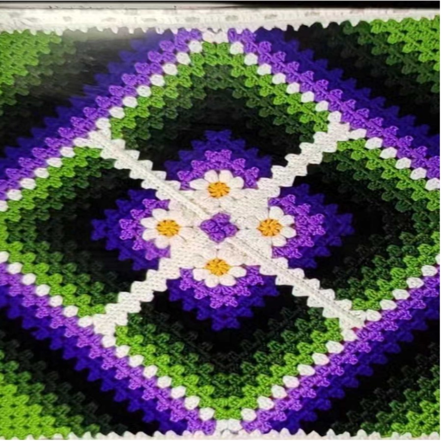 白云立体花坐垫教程