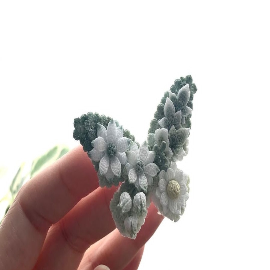 毛绒爱尔兰蝴蝶胸花教程（冬季）