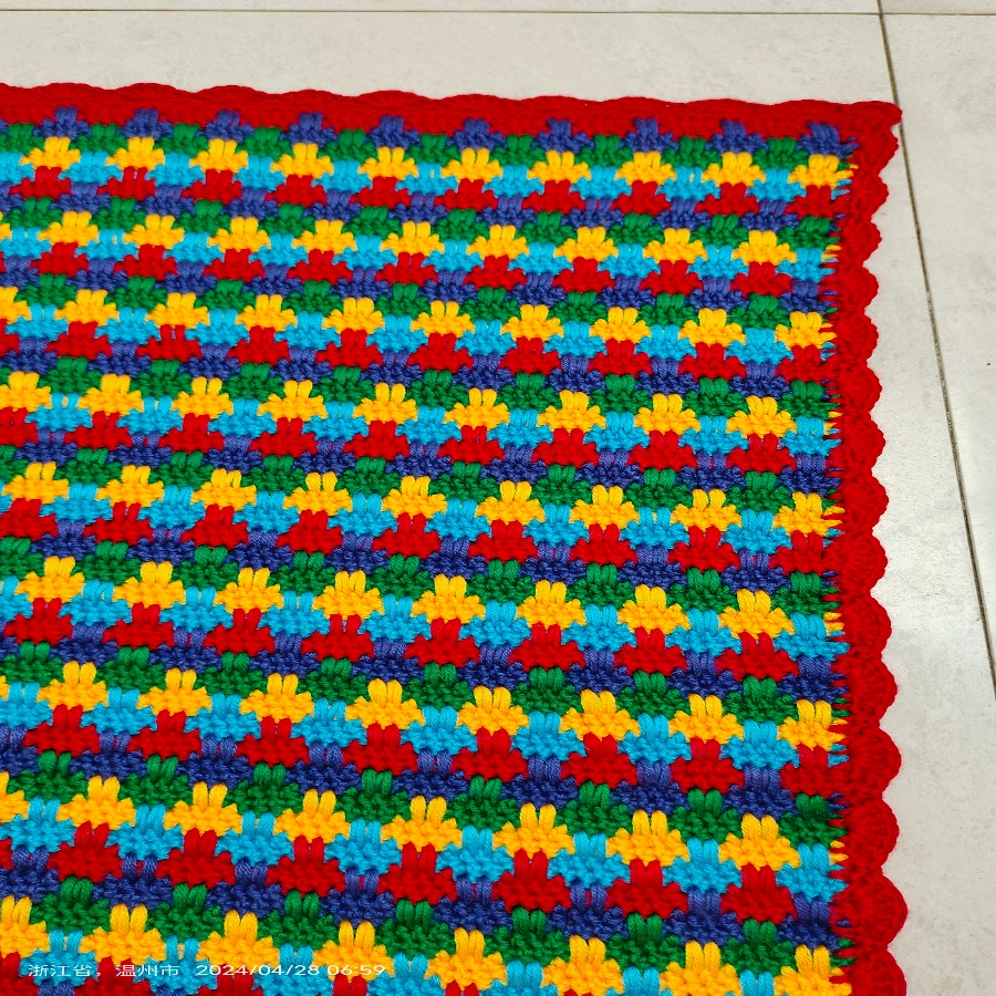 白云钩花脚垫教程