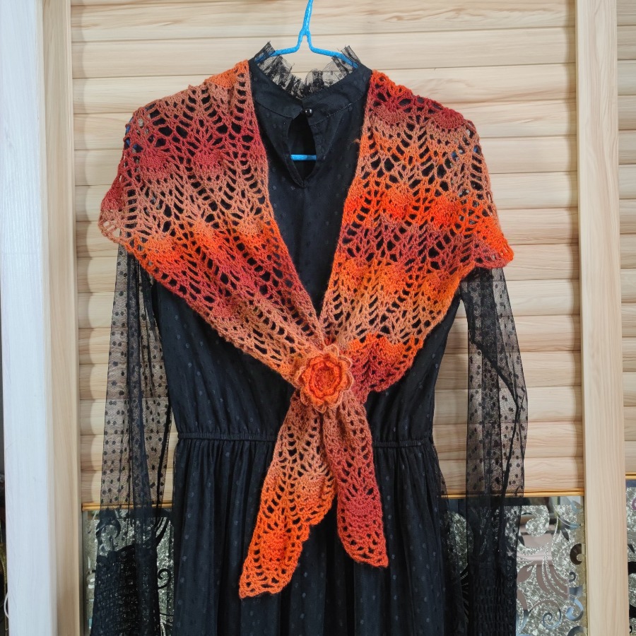  毛绒菠萝小披视频教程