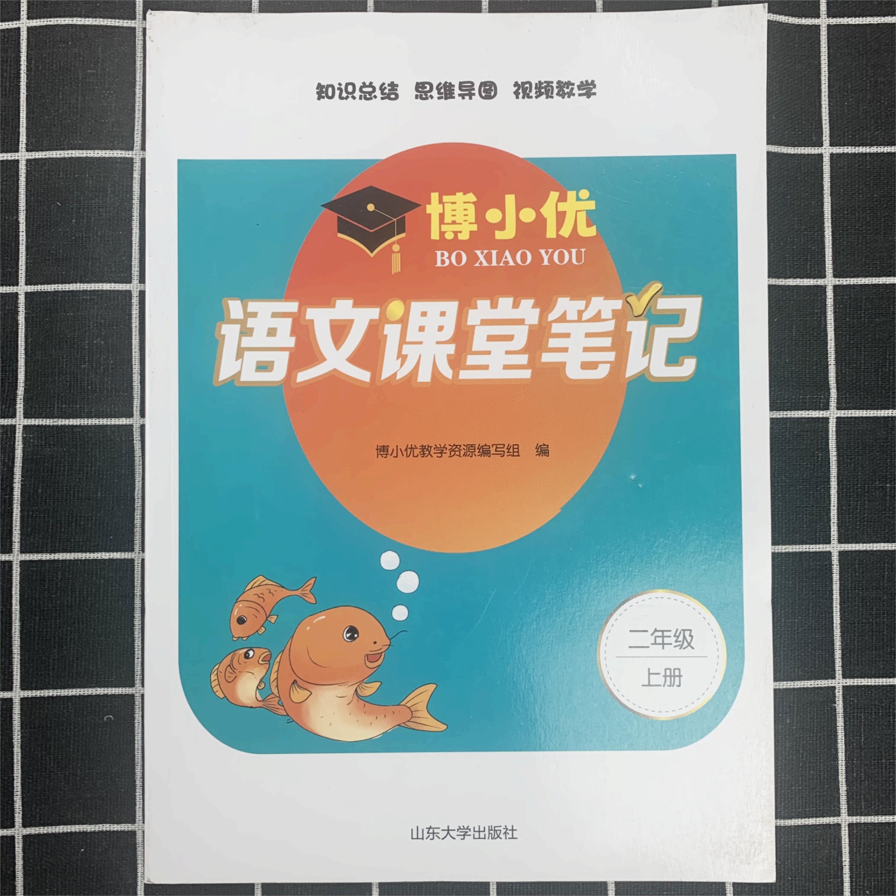 【新疆包邮发货】老版二年级上册语文人教版课堂笔记博小优