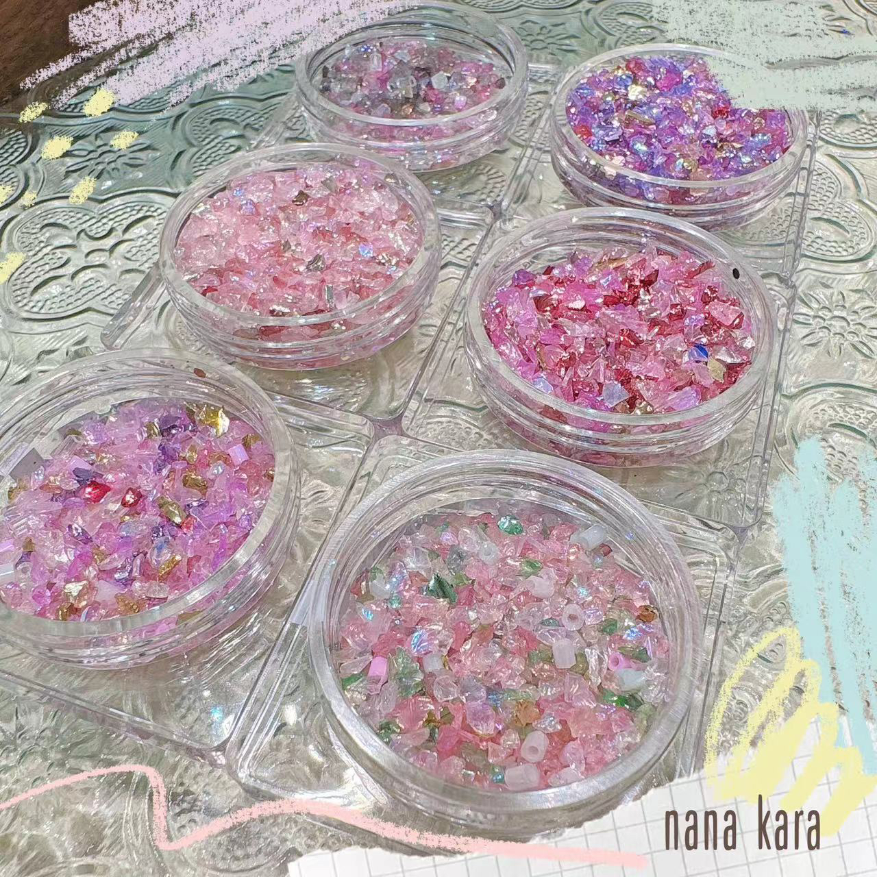 nana kara限量碎石拌饭 极光碎石 饰品 素材
