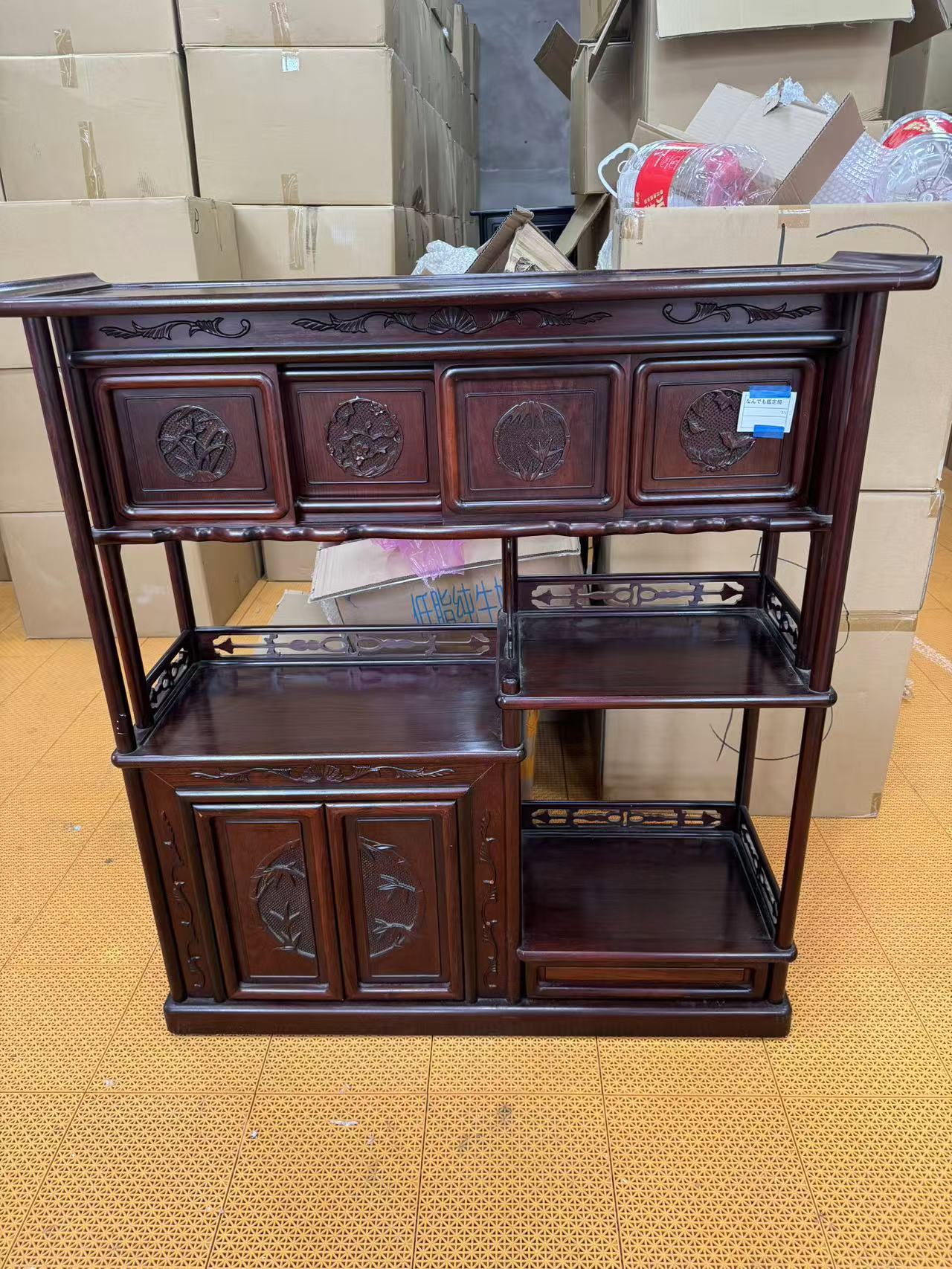 日本中古回流实木茶棚