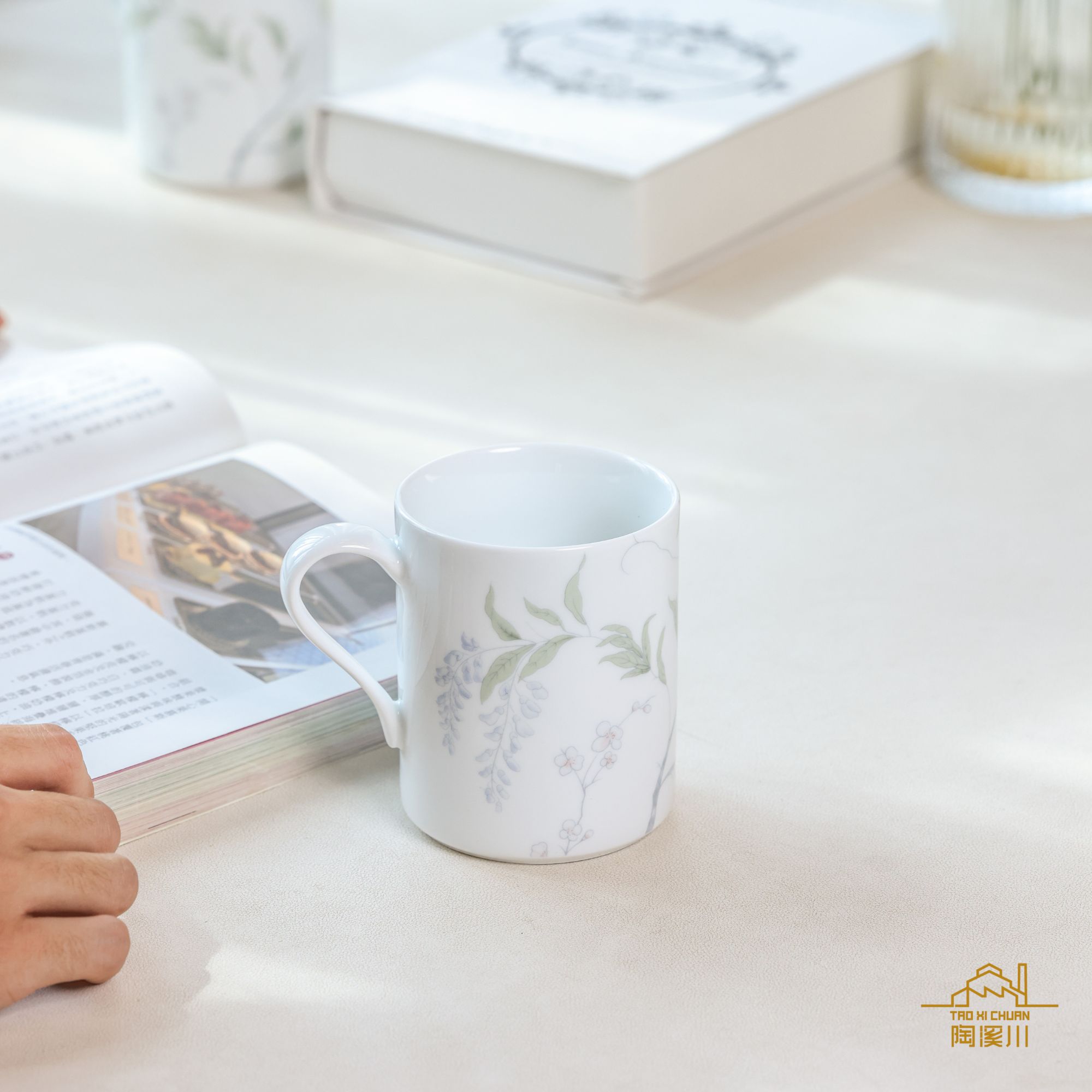 陶溪川【春晓马克杯】景德镇陶瓷时尚小清新家用陶瓷马克杯