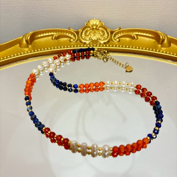 铜合金项链 时尚敦煌珠珠高级轻奢风项链