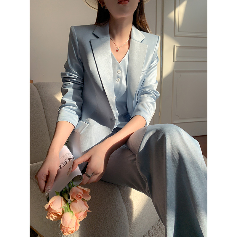 《邑颜秋款》2024秋季新款气质时尚修身工作装女神范韩版轻奢女装