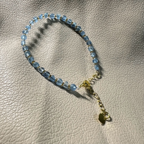 随形海蓝宝石手链