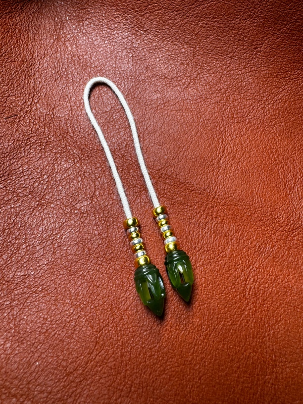 碧玉金刚莲花Chu文玩弟子珠手工百搭