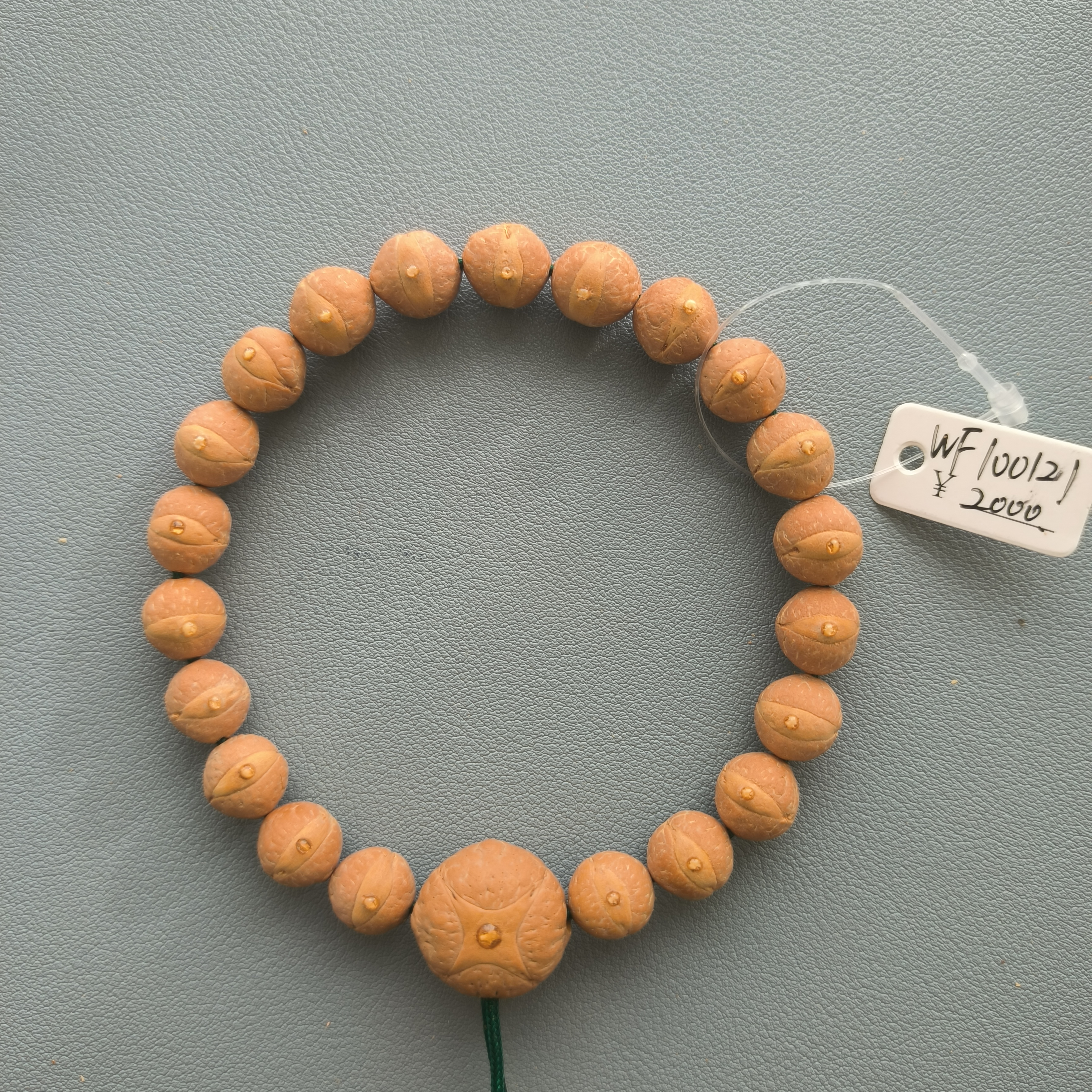 【WF100121】10mm尼泊尔凤眼菩提手串21颗配麒麟眼三通文玩手串
