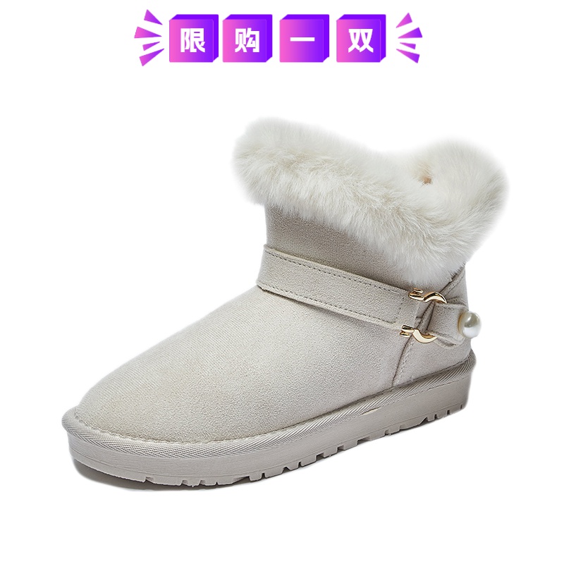 断码意尓康加绒高帮2023冬季新款学生ins韩版保暖休闲厚底棉鞋