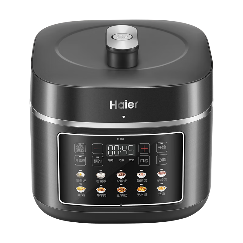 Haier/海尔海尔M160ADZ电压力锅6L方煲造型触控彩屏料理机双胆电压力锅