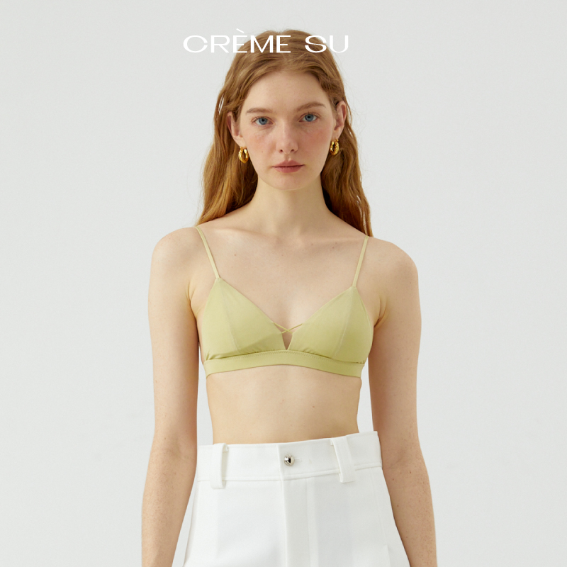 CremeSu法式内衣女FiFi系列轻薄法式三角杯舒适爽滑文胸套装夏