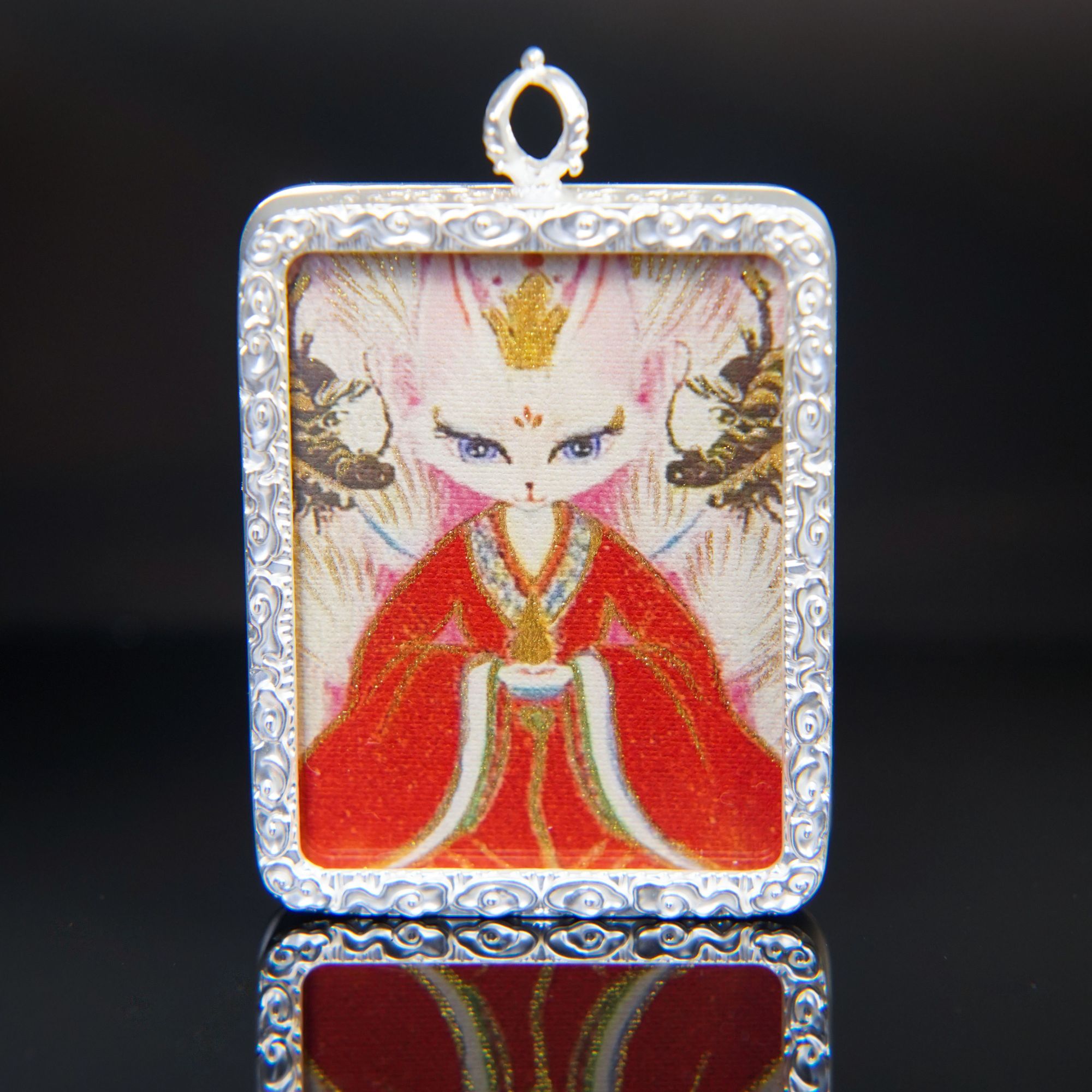【龙虎山发货】狐娘娘唐卡吊坠男女通用装饰品