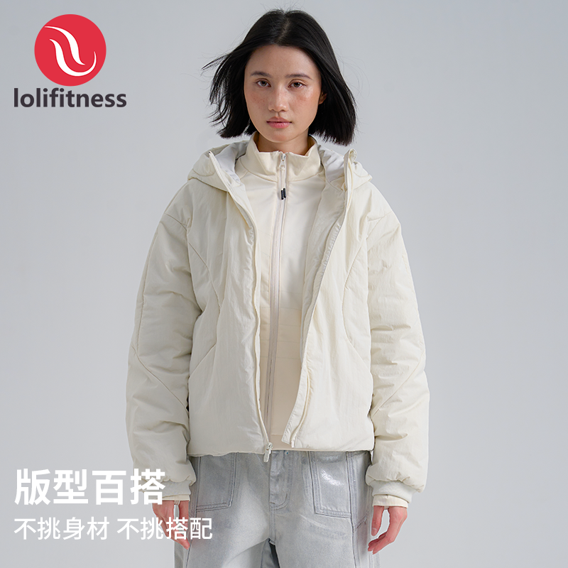 抖音双11好物萝莉爱健身运动外套女户外秋冬滑雪连帽夹克宽松防风