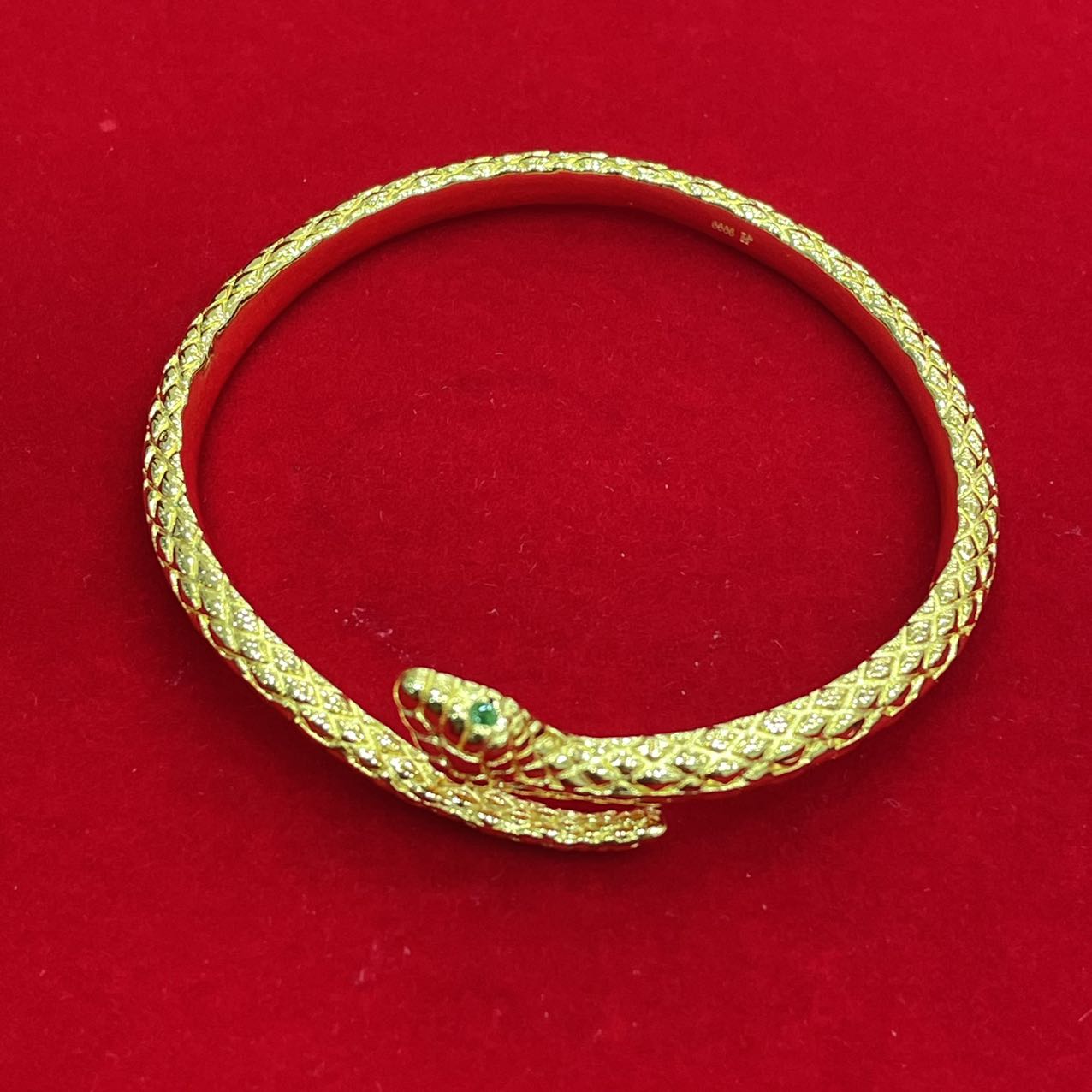 足银手镯 灵蛇手镯 足银999.9  