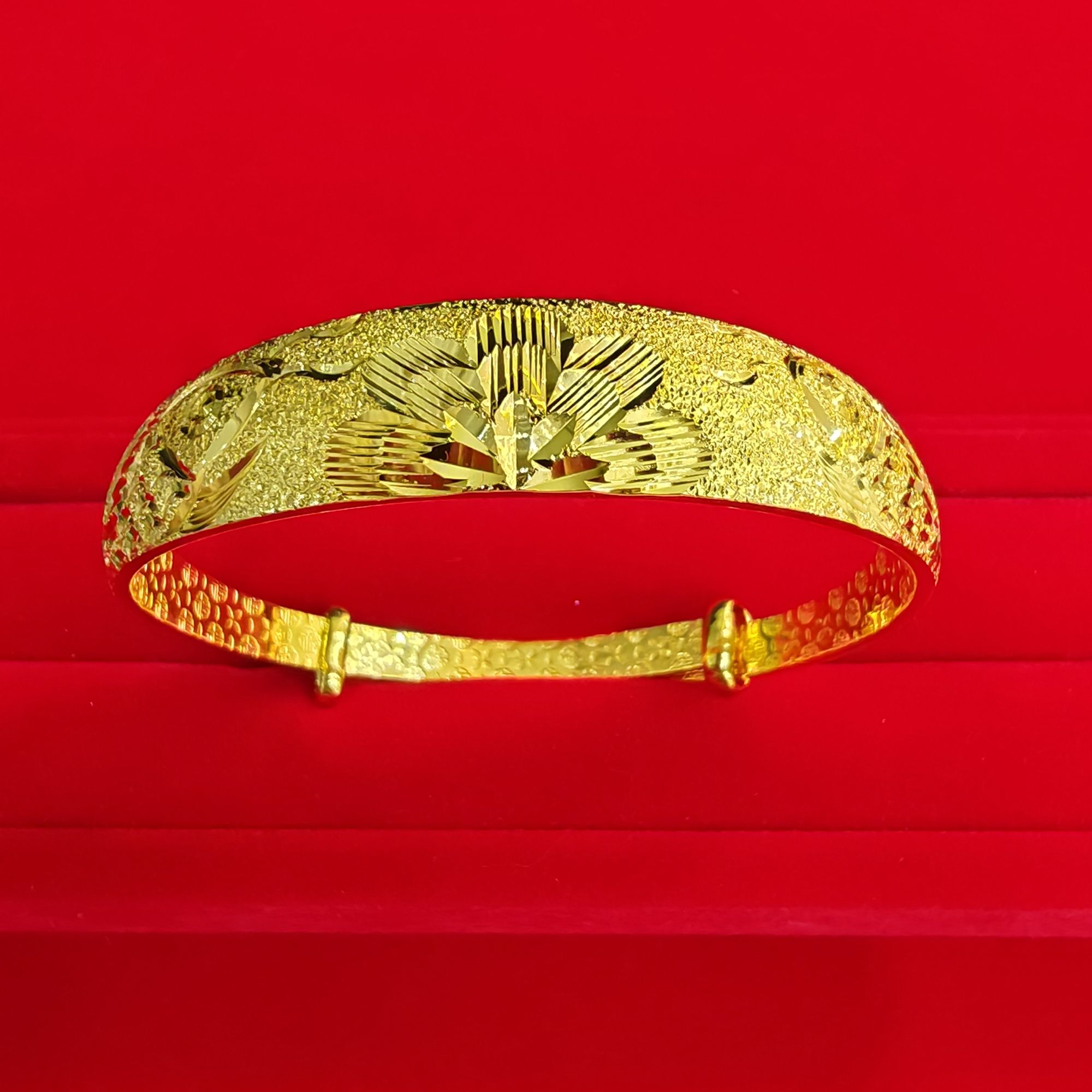 足银手镯 双鱼推拉手镯 足银999.9  