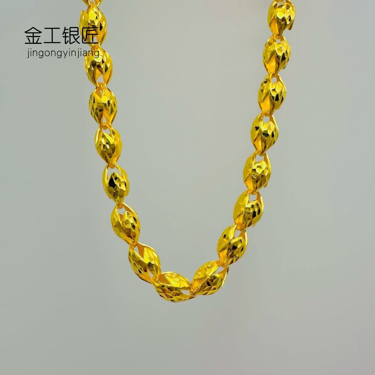 链子足银 郁金香项链 时尚精美大气精致