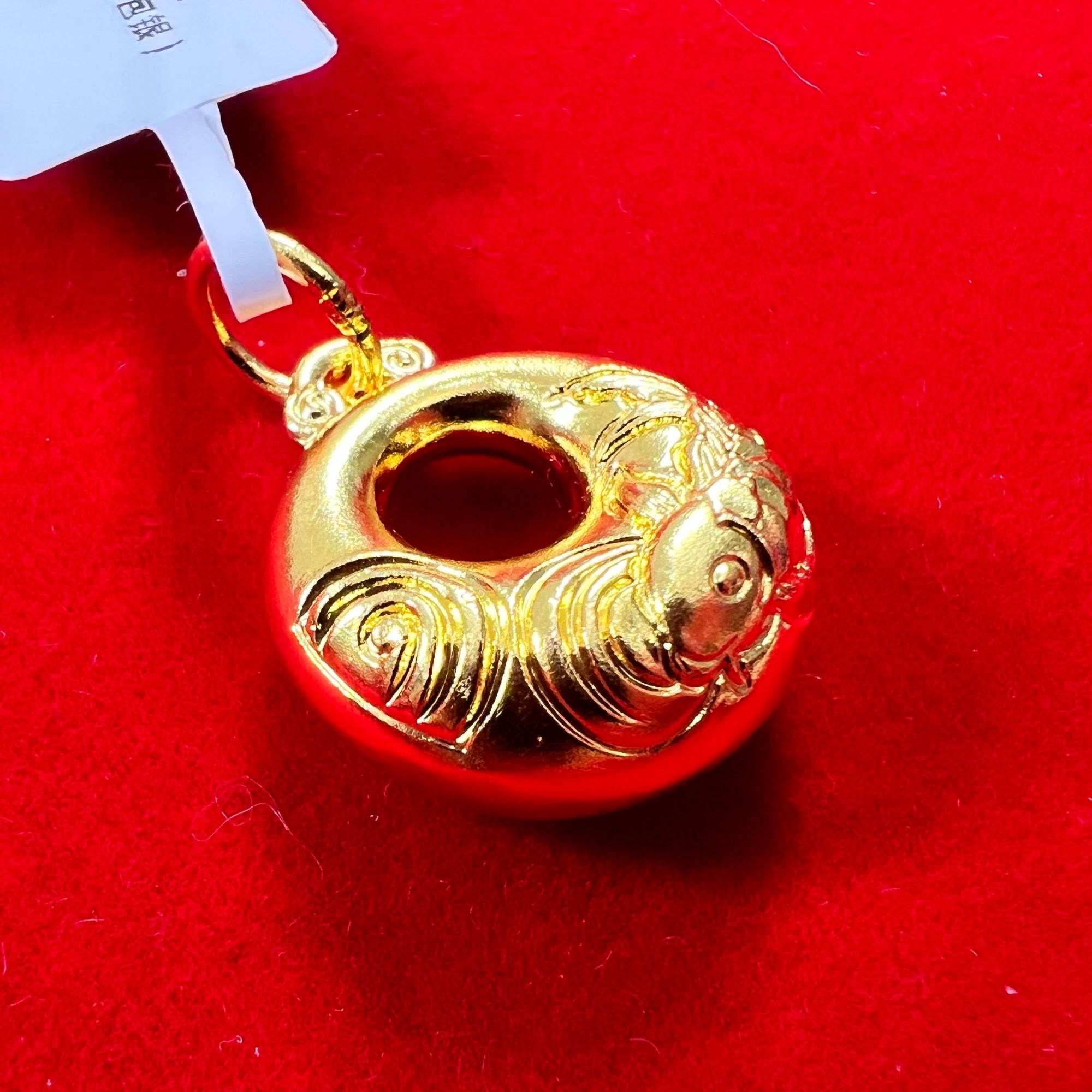 吊坠足银 锦鲤胖福吊坠  足银999.9  