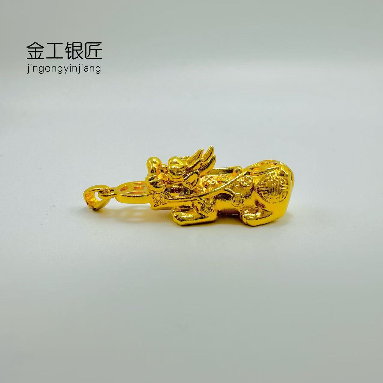 吊坠足银 貔貅足银吊坠 足银999.9 时尚大气经典百搭