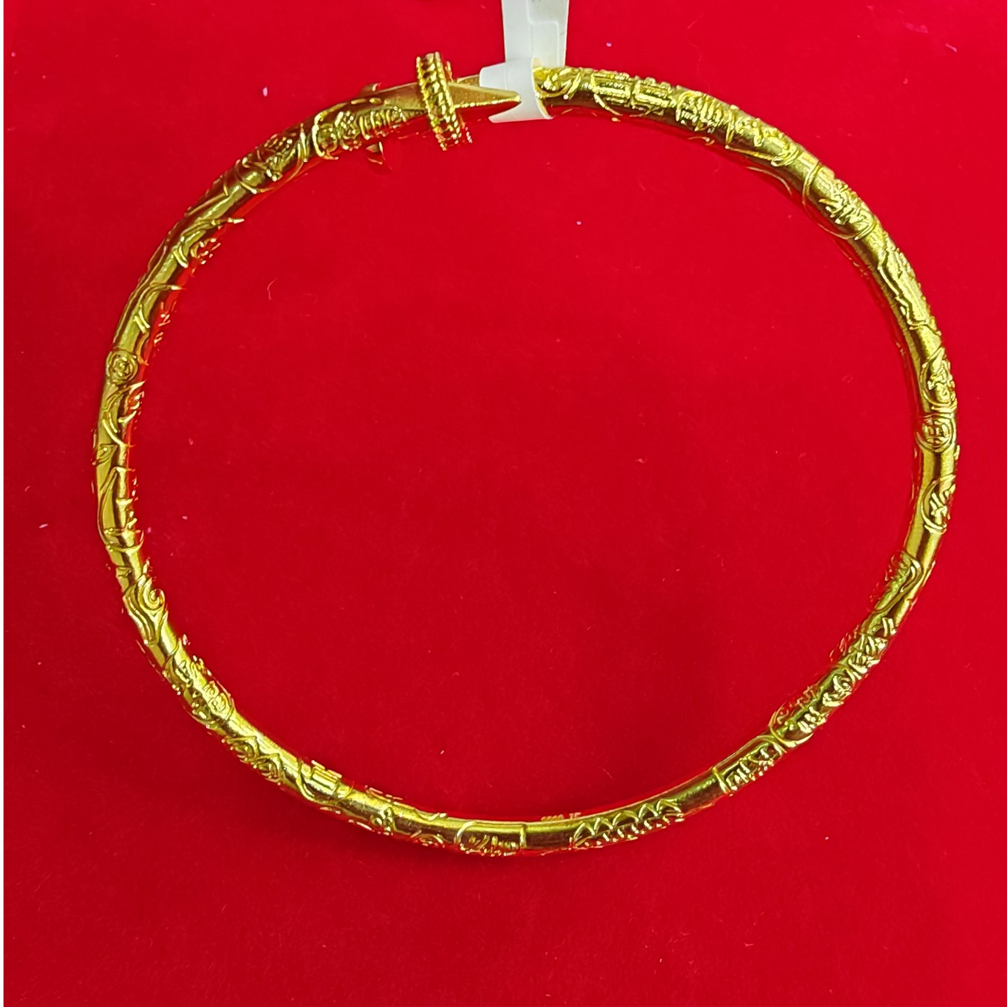 足银手镯 钉子推拉手镯  足银999.9  