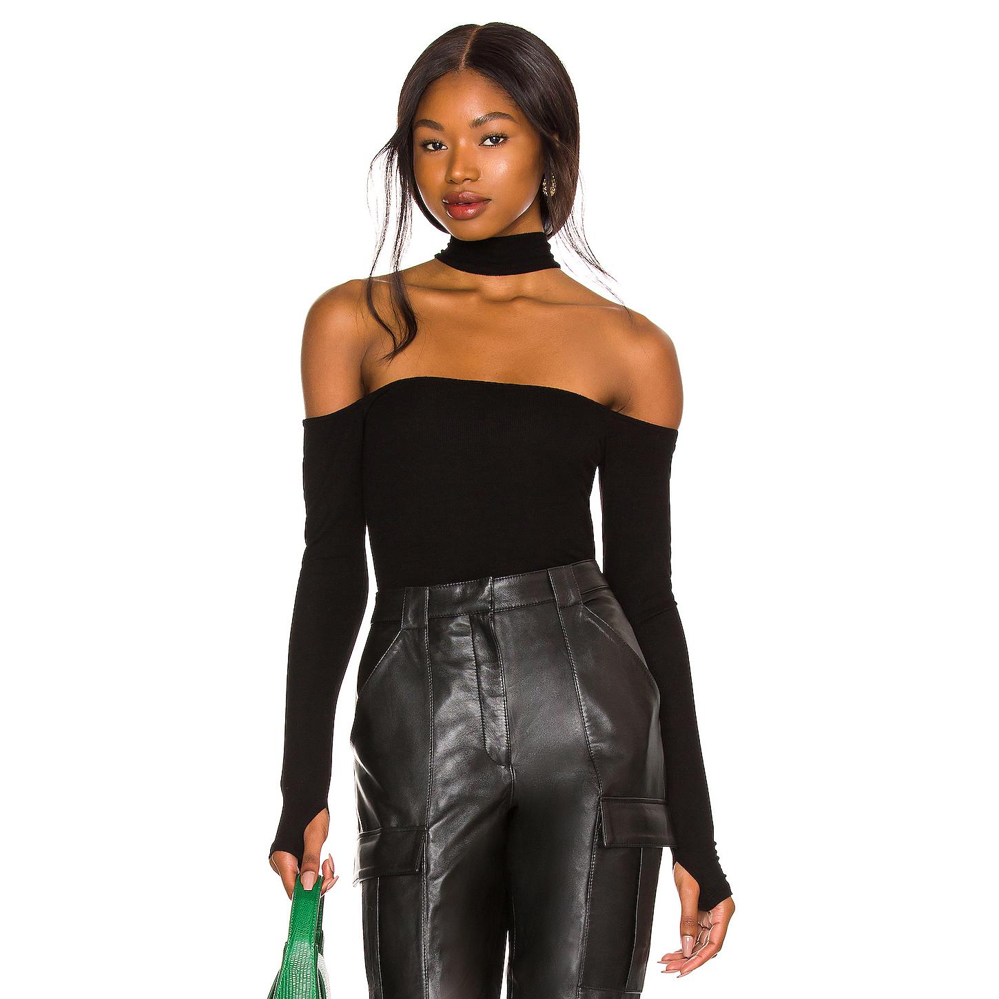 MICHAEL LAUREN ERIC 长袖上装 黑色 衬衫