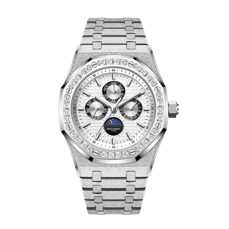 男士全自动机械腕表多功能机械手表霜金工艺（婷姐）